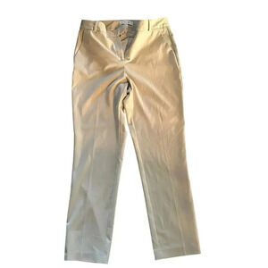 REISS Joanne Slim Fit Tailored Trousers pants ankle tapered Cream beige ecru 8R